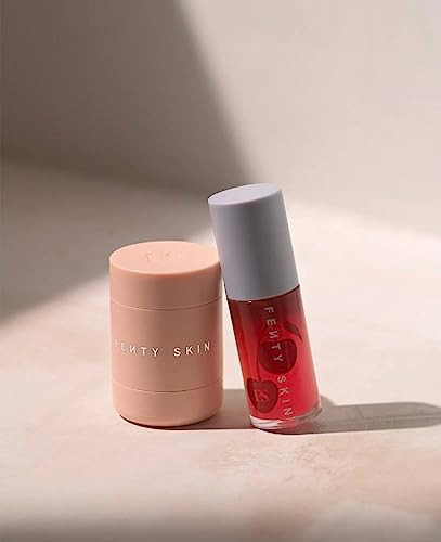 Fenty Skin Perfect Puck'r Hydrating Lip Care Duo (Cherry Treat Conditioning + Strengthening Lip Oil + Plush Puddin’ Intensive Recovery Lip Masque) | Amazon (US)