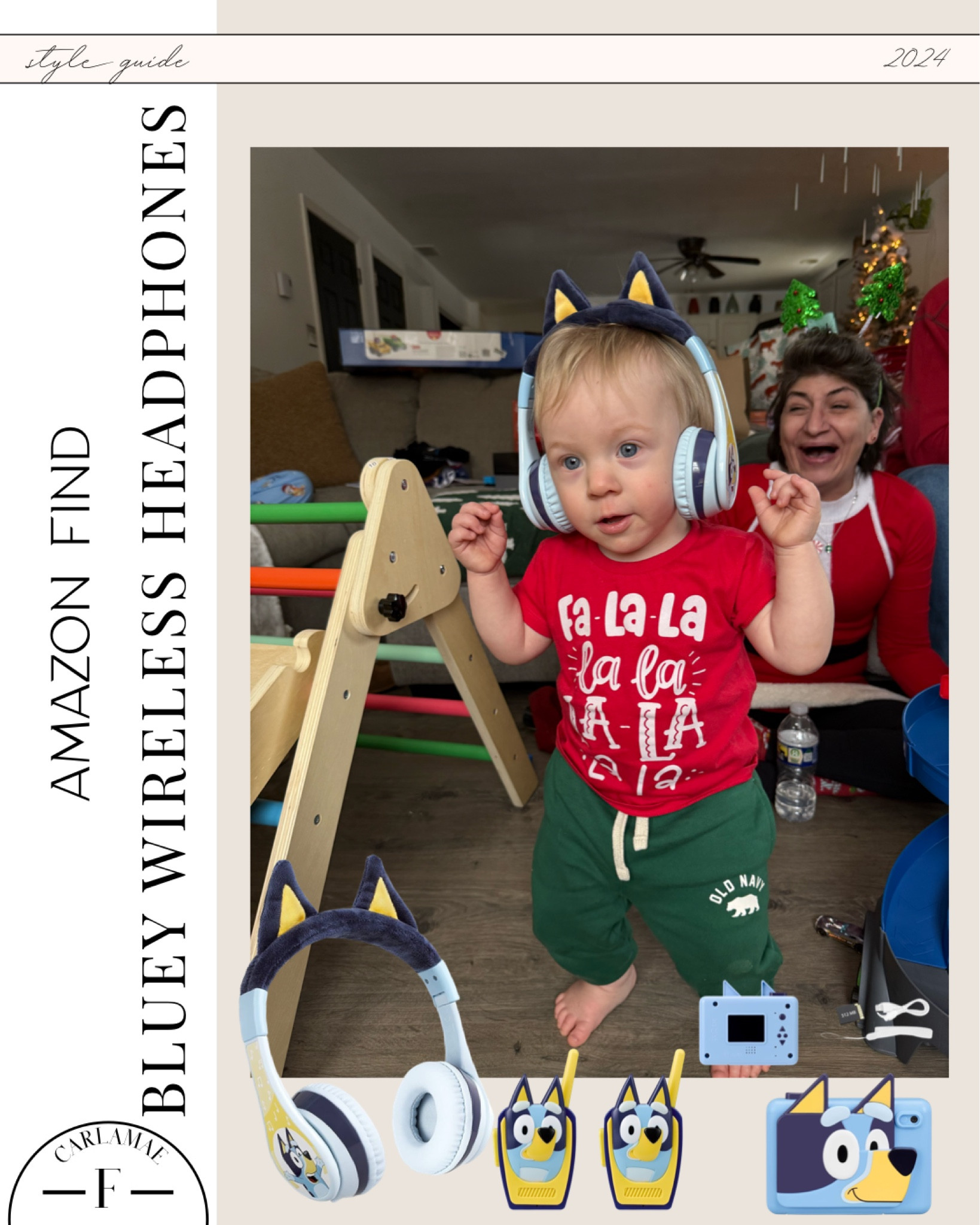 Wireless bluey headphones for toddlers and kids! Pairs perfect with our kiddo’s tablet and he loves them! 

Bluey headphones for kids, walkie talkies for kids, camera for kids, gifts for kids 

#LTKGiftGuide #LTKBaby #LTKKids