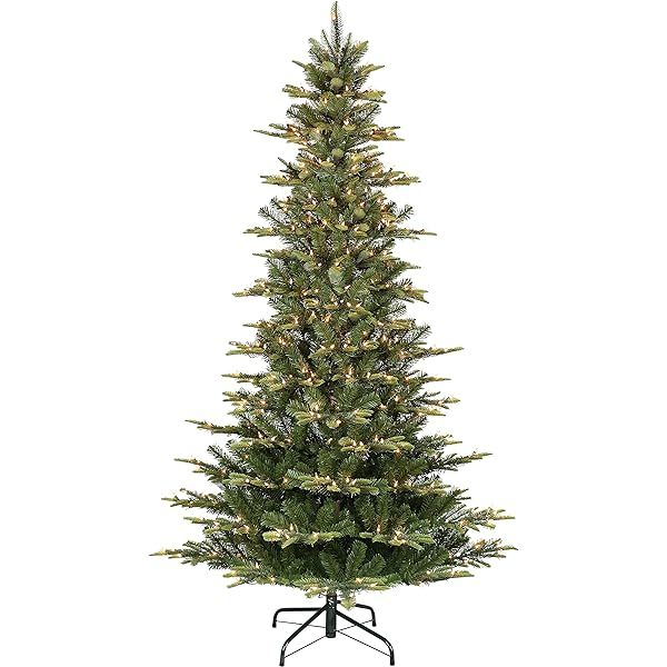 Puleo International 6.5 Foot Pre-Lit Aspen Fir Artificial Christmas Tree with 500 UL Listed Clear Li | Amazon (US)