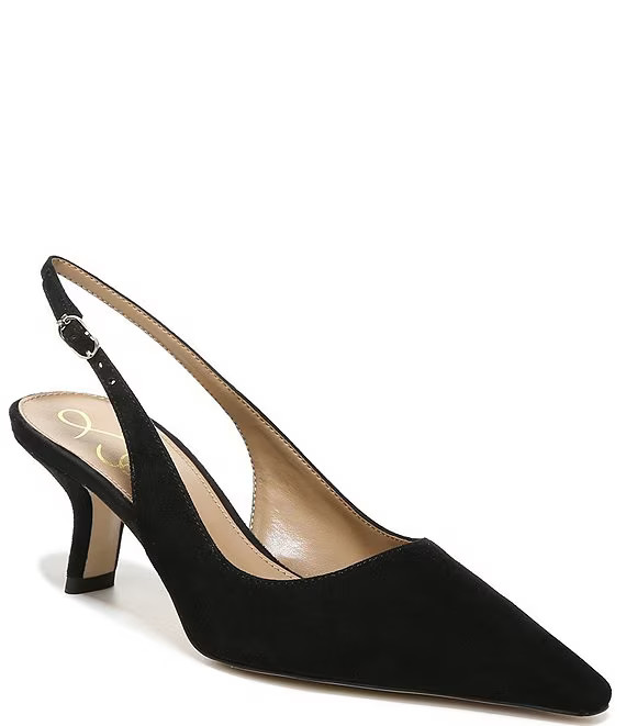 Sam Edelman Bianka Suede Pointed Toe Slingback Pumps | Dillard's | Dillard's