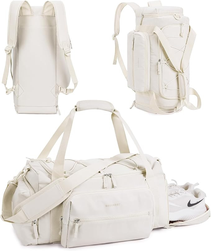 BAGSMART 4-IN-1 Gym Bag for Women,TSA Lightweight Duffle Bag for Travel with Shoe Compartment & W... | Amazon (US)