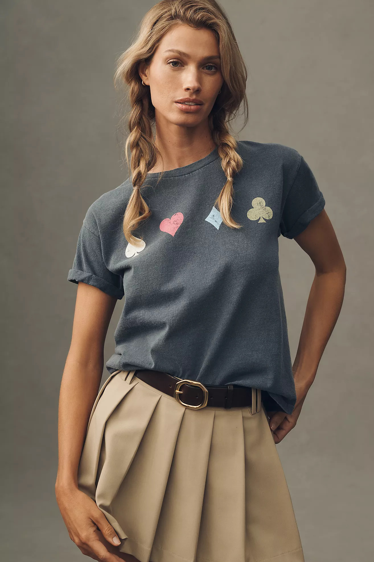 By Anthropologie Card Suits Graphic Tee | Anthropologie (US)