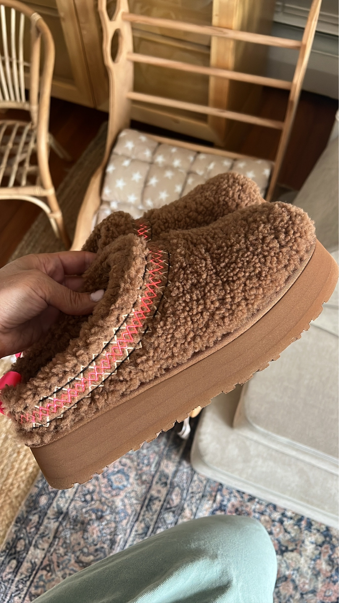 Sherpa uggs! Love these! Fit snug if wearing heavy socks size up 1/2. I do think they will stretch though! 

Ugh tazz, 

#LTKSeasonal #LTKunder100 #LTKshoecrush