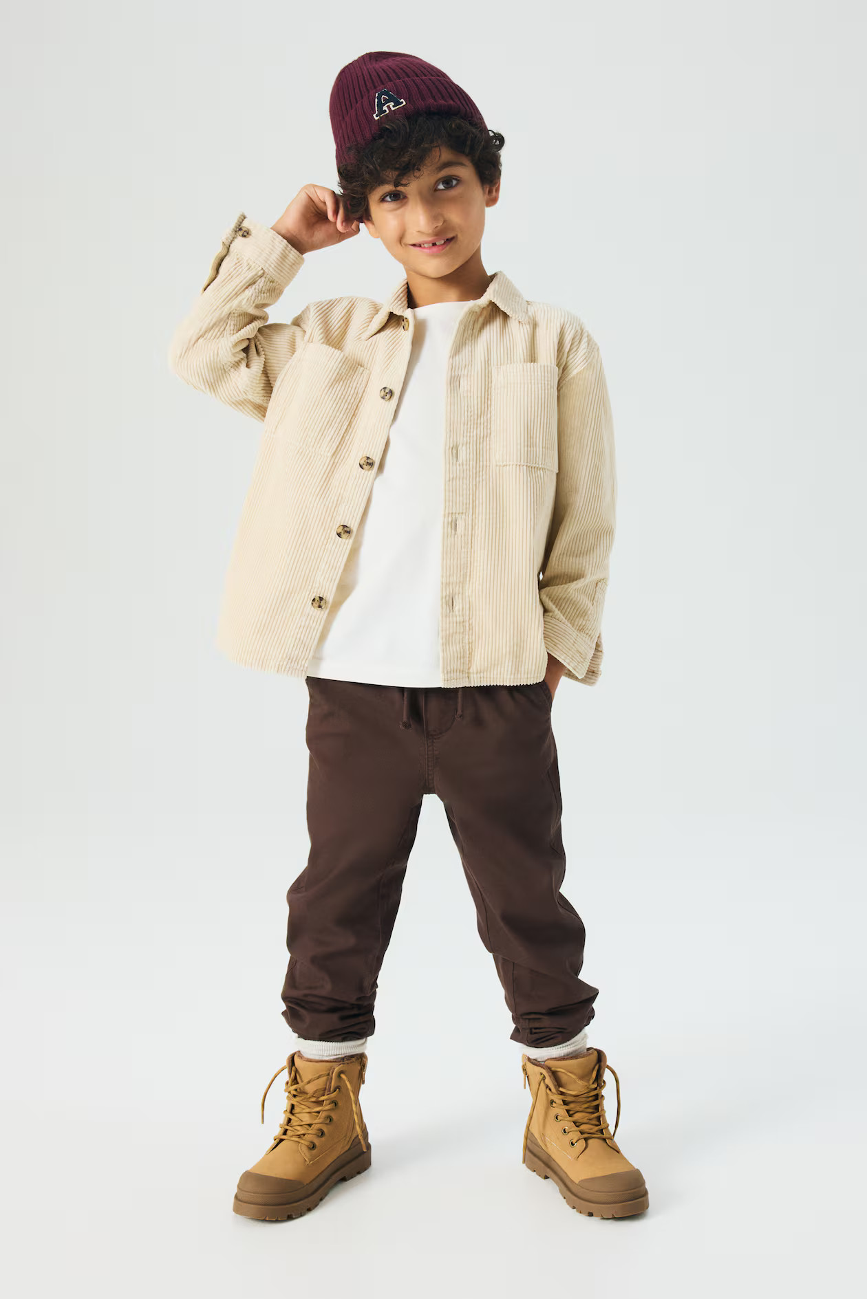 Jersey Lined Twill Joggers | H&M (US + CA)