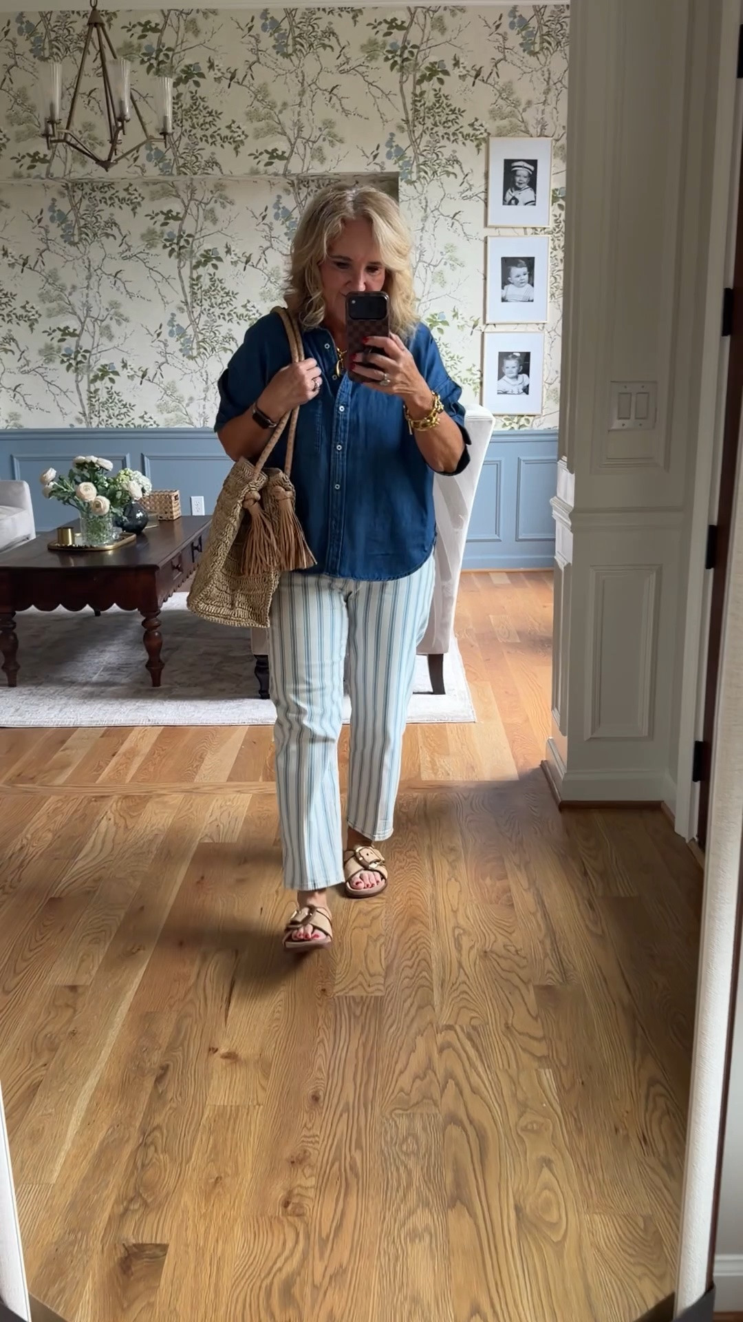 Jeans on sale! Size 1.0
Top is a favorite. Size small. 
I’ll link 2 other denim chambray tops I love as well.

#LTKSaleAlert #LTKOver40 #LTKootd