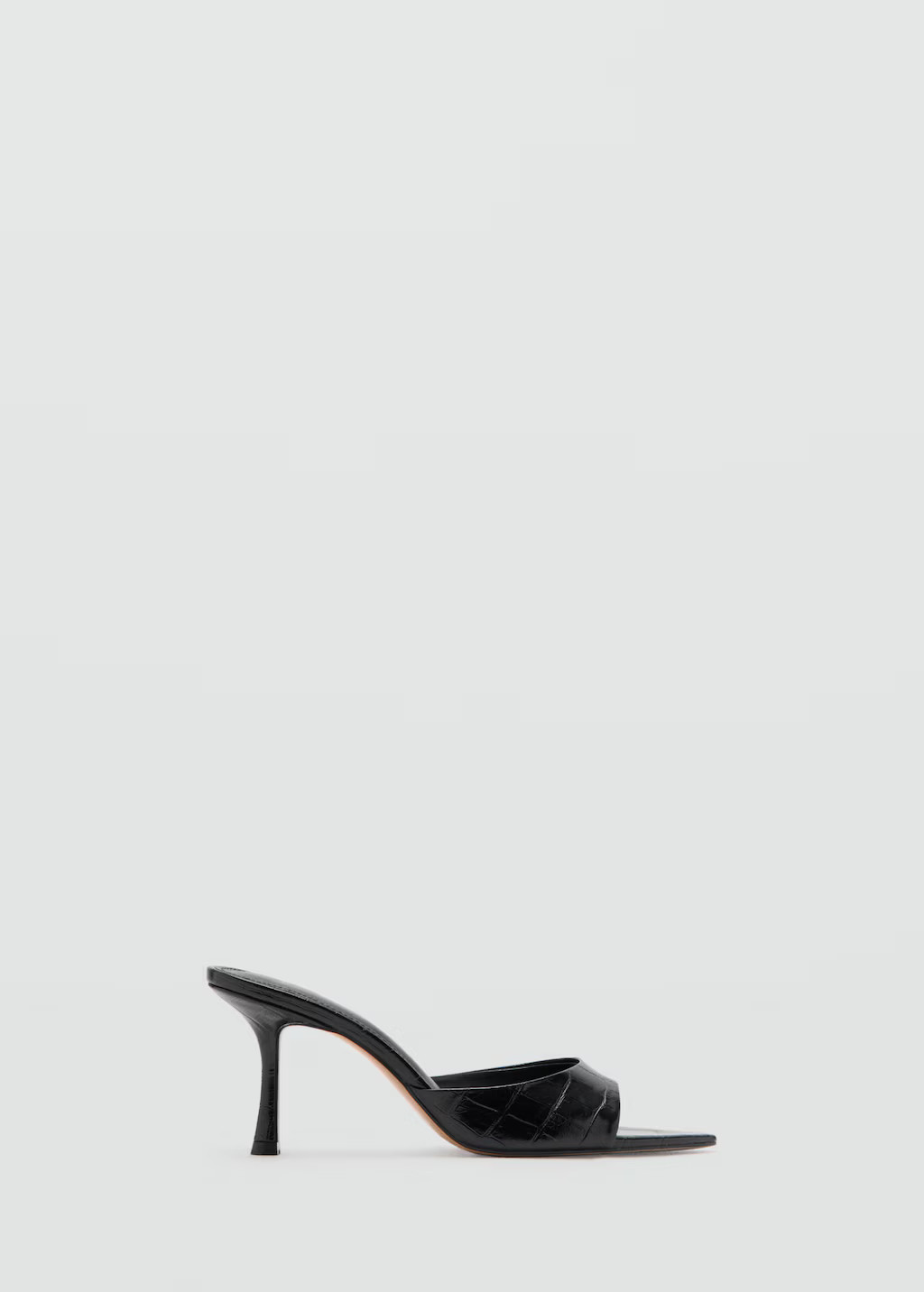 Croc-effect heeled sandals - Women | MANGO United Kingdom | MANGO (UK)