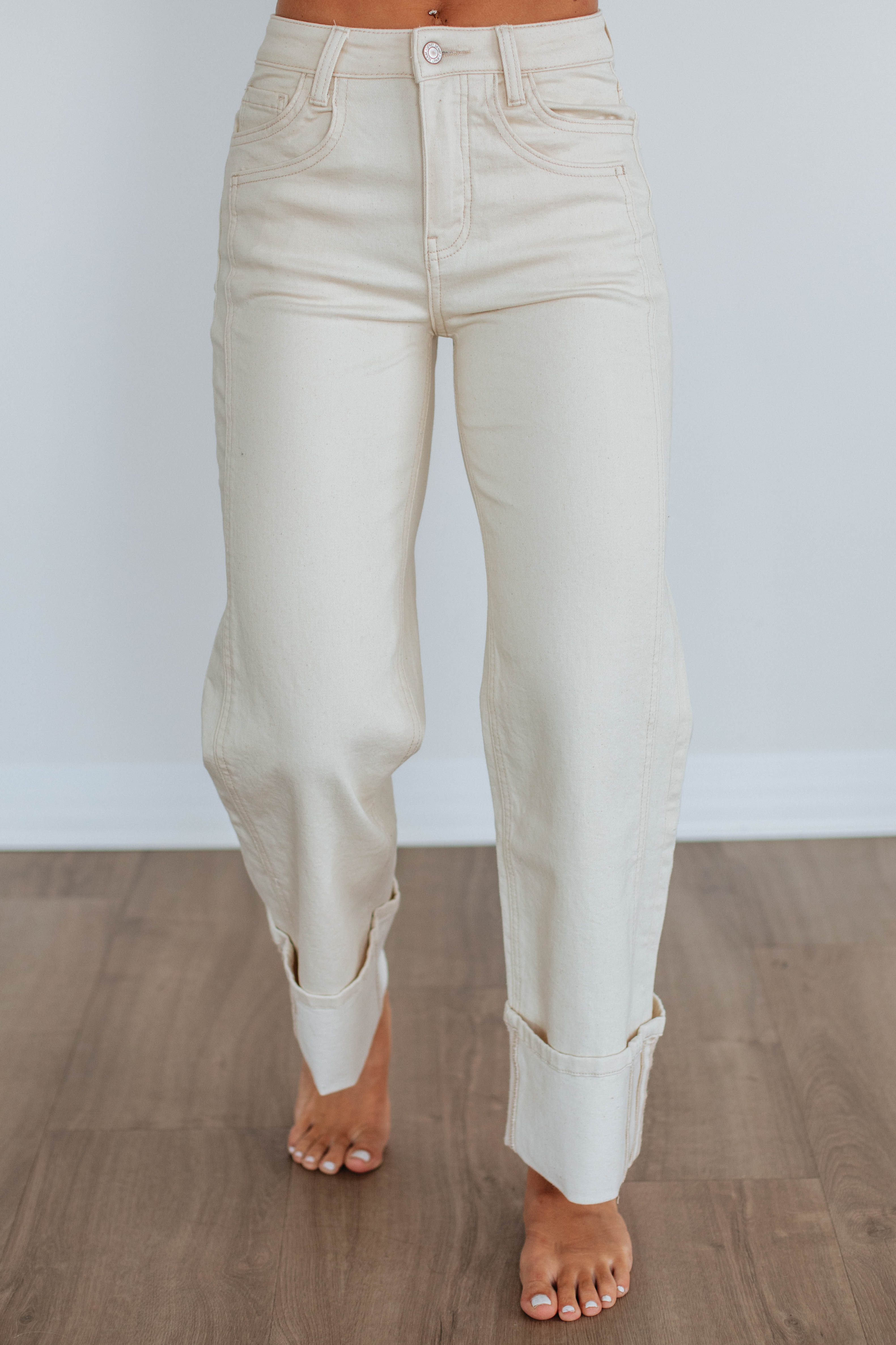 Olivia Vervet Jeans - Natural | Wild Oak Boutique