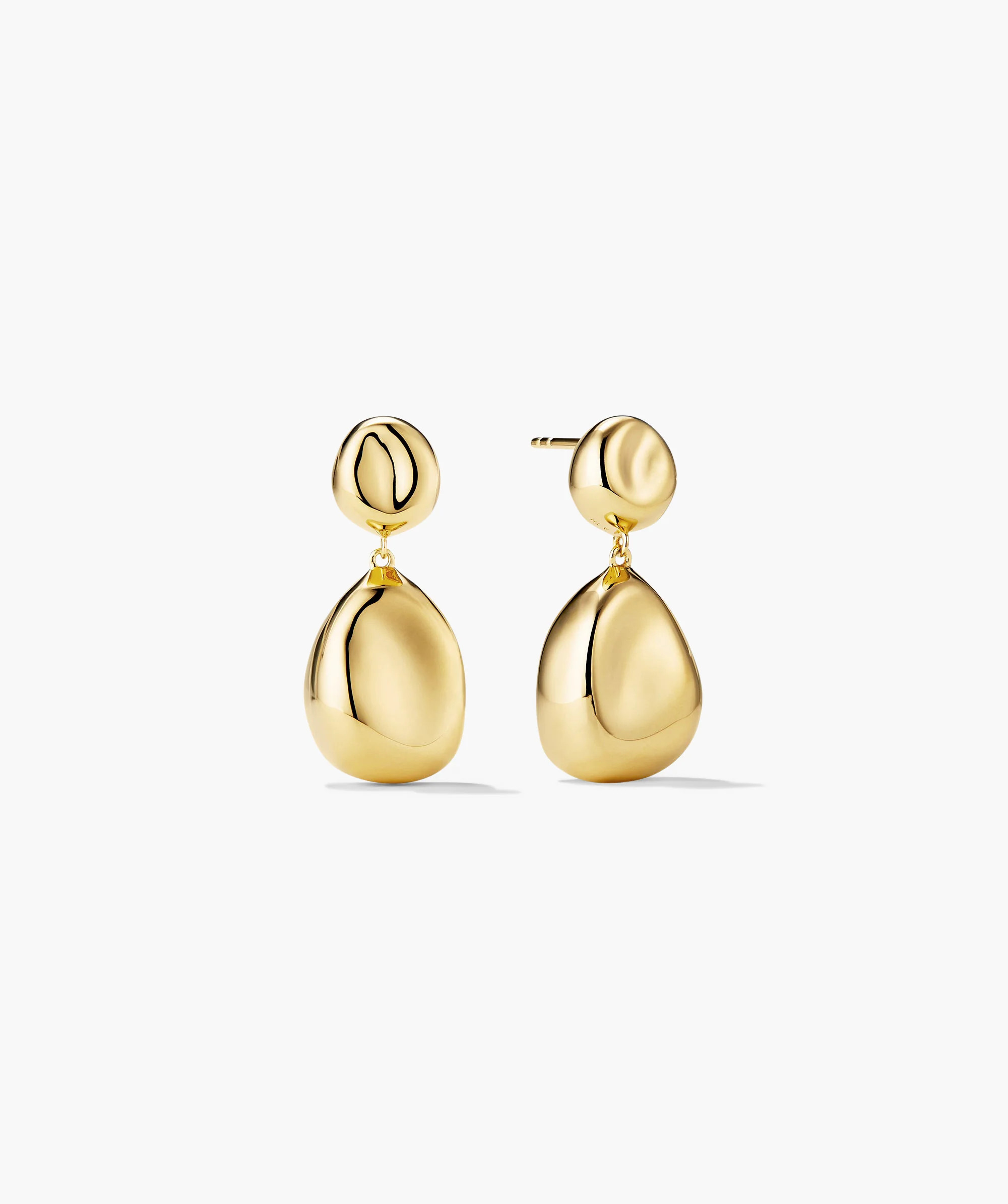 Organic Dôme Pebble Earrings | Mejuri Fine Crew