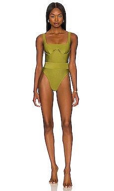 Marcia B Maxwell Hope One Piece in Olive from Revolve.com | Revolve Clothing (Global)