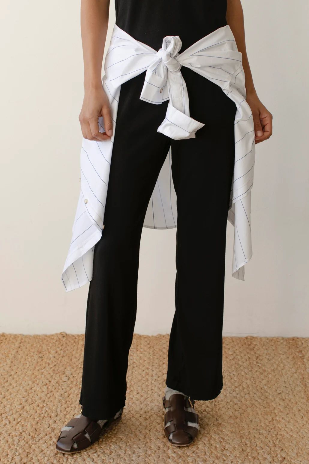 The Baby Rib Scallop Pant | DONNI.