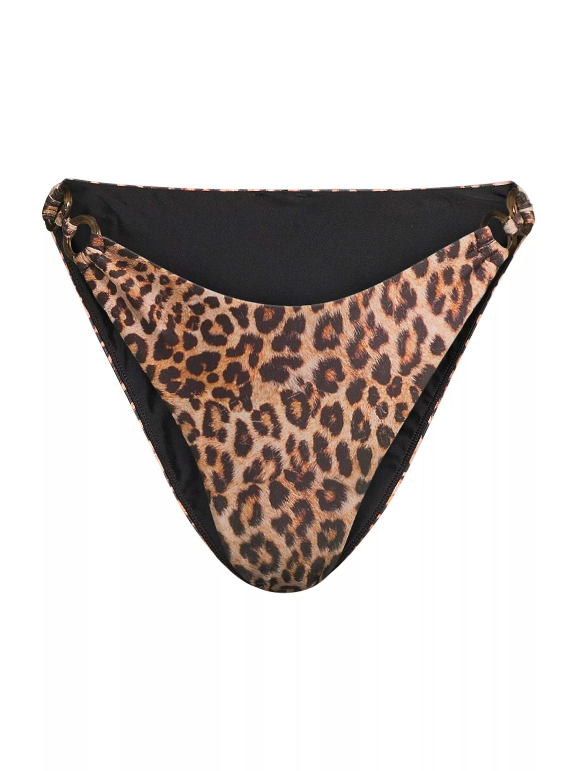 Niki Leopard O-Ring Bikini Bottom | Saks Fifth Avenue