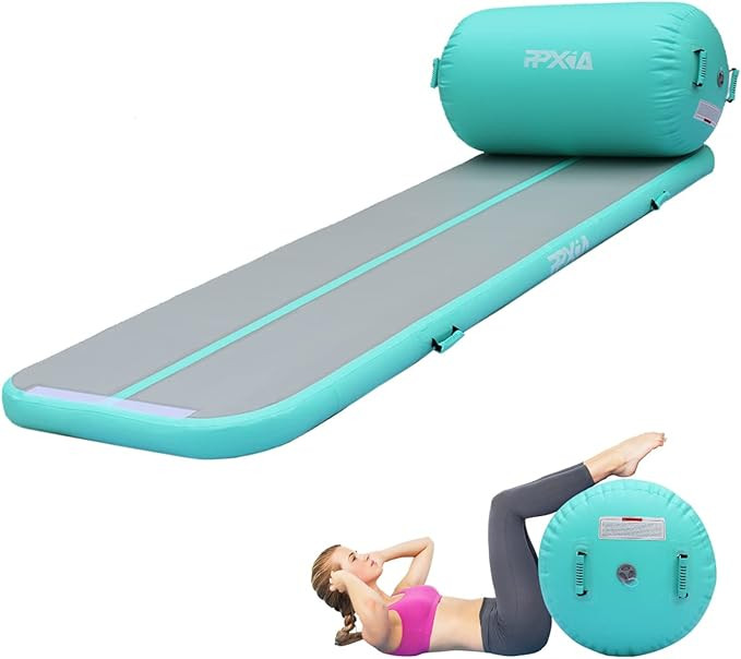 Gymnastics Mat Inflatable Tumbling Mat 4 inches Thickness Air Floor Tumble Air Tumbling Mat Set w... | Amazon (US)