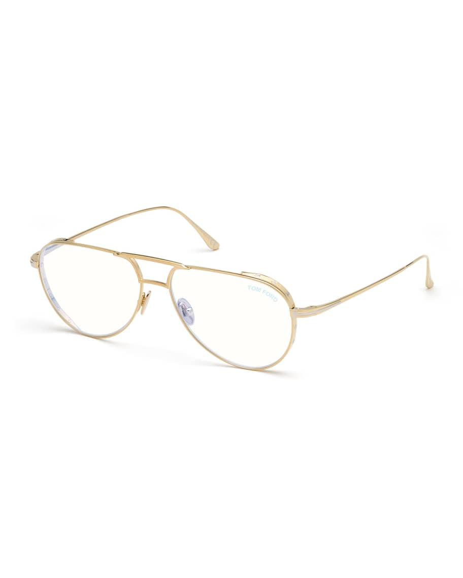 TOM FORD Titanium Aviator Optical Frames | Neiman Marcus