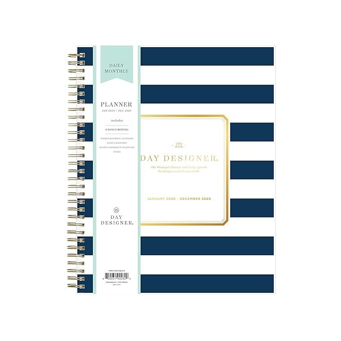 Day Designer for Blue Sky 2020 Daily & Weekly Planner, Frosted Flexible Cover, Twin-Wire Binding,... | Amazon (US)
