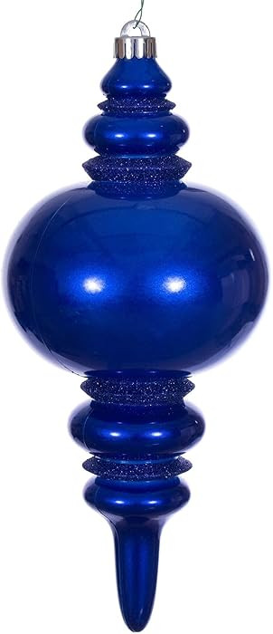 Vickerman 13" Cobalt Candy Glitter Finial UV. | Amazon (US)