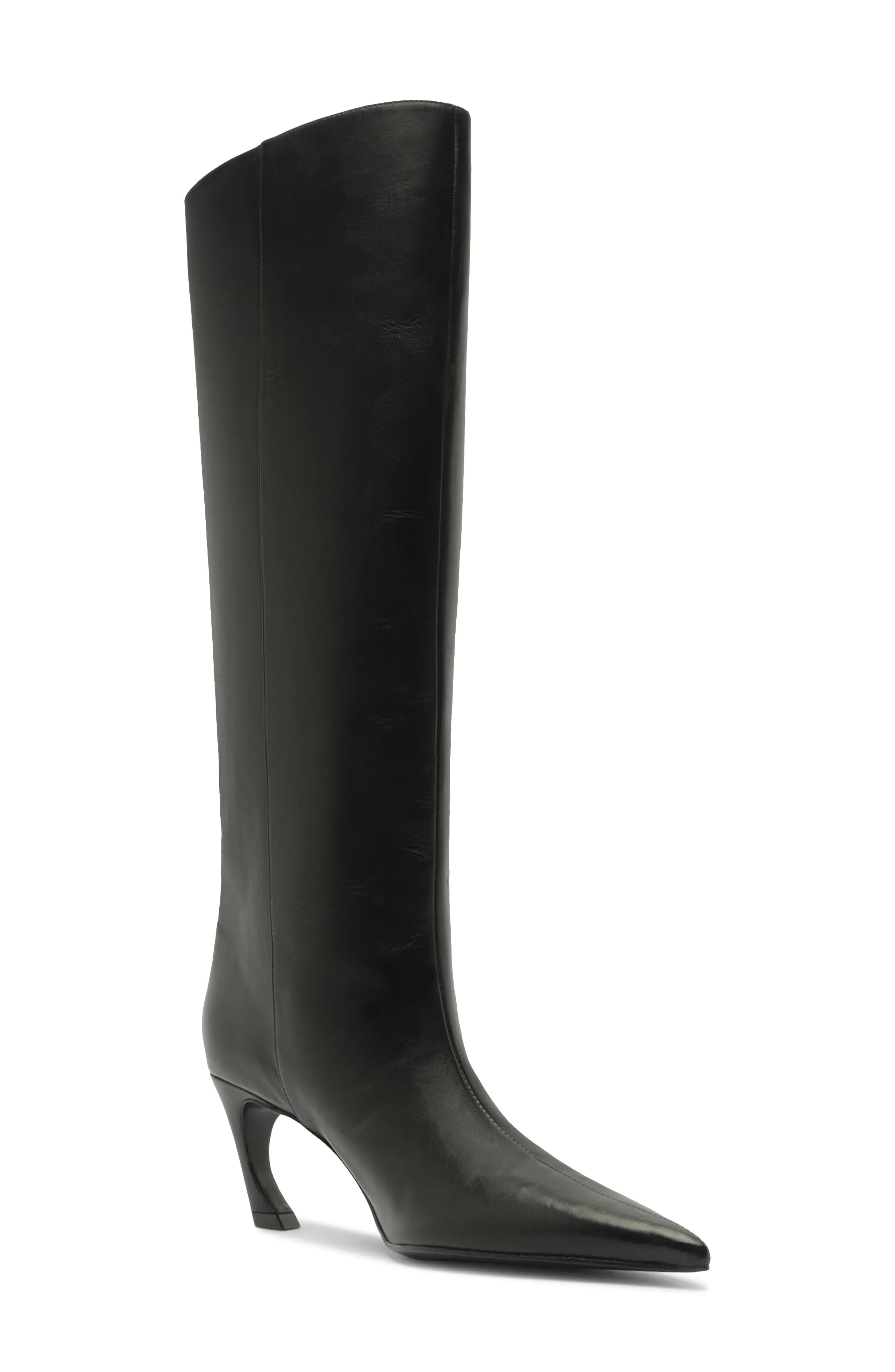 Schutz Lexi Pointed Toe Knee HIgh Boot in Pecan Brown at Nordstrom, Size 6 | Nordstrom