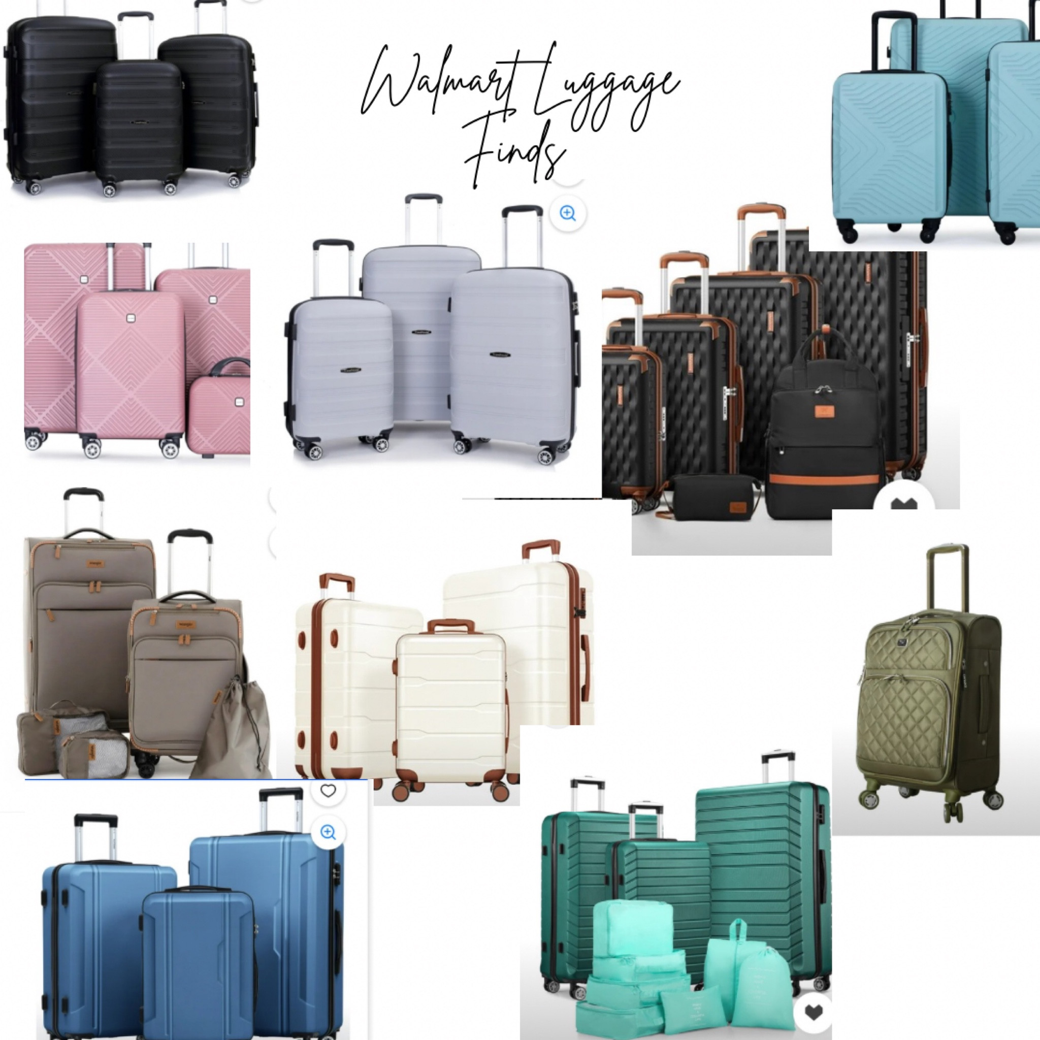 Love these beautiful luggage sets from Walmart 😍 Perfect for travel, Spring Break, your next vacation, Easter, and more ☀️☀️☀️#walmart #luggage #travel #springbreak #resort #vacation 

#LTKFamily #LTKItBag #LTKTravel