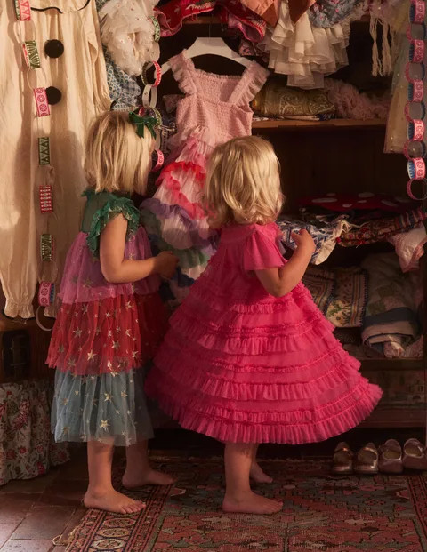 Winnie Tulle Tiered Dress | Boden (US)