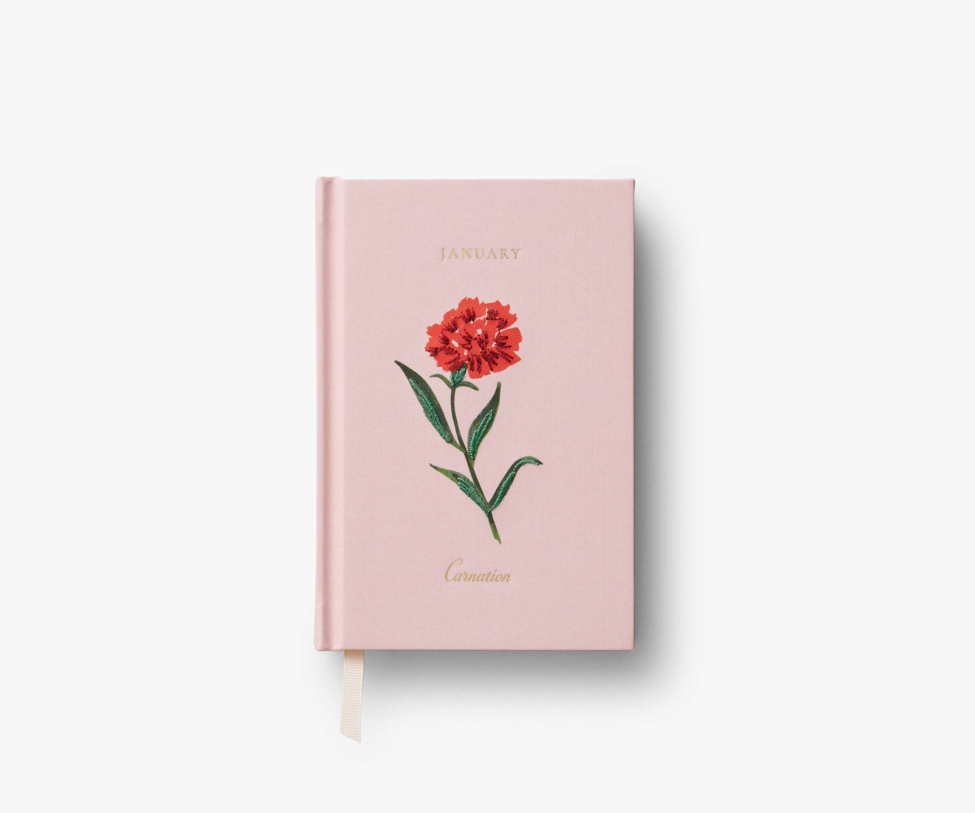 Birth Month Mini Embroidered Journal - January | Rifle Paper Co.