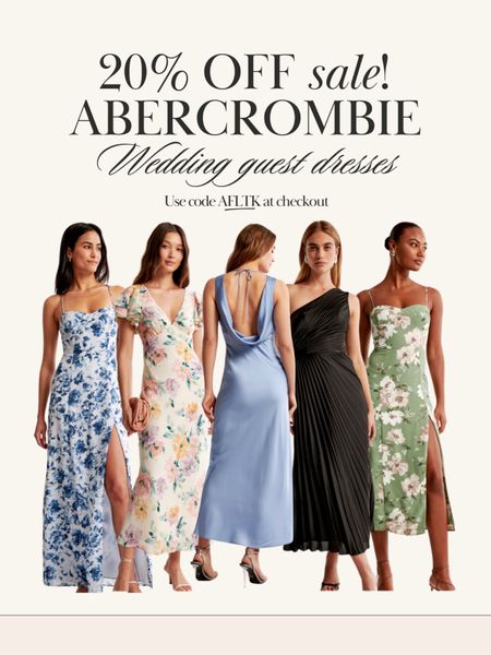 Wedding guest dress options from Abercrombie!! All 20% off in the LTK app this weekend 🤩

#LTKsalealert #LTKSpringSale #LTKwedding