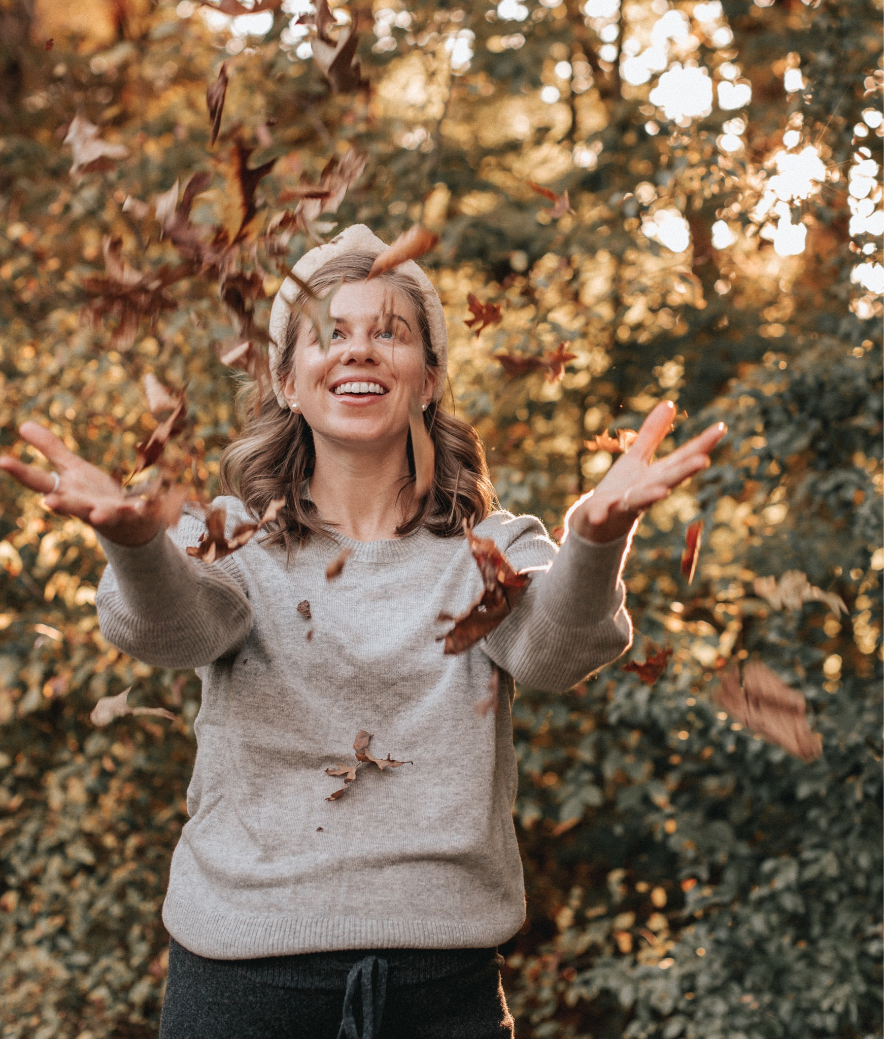 fall loungewear, fall sweater, cashmere blend sweater and joggers, non-maternity bump friendly clothing - sized up to a medium to fit 36 week bump 

#LTKstyletip #LTKbump #LTKSeasonal