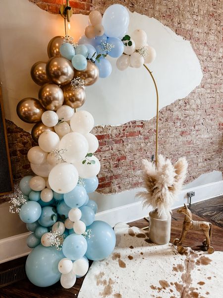 The cutest and most simple diy balloon arch for our little boys baby shower 🩵

#LTKwedding #LTKparties #LTKbaby