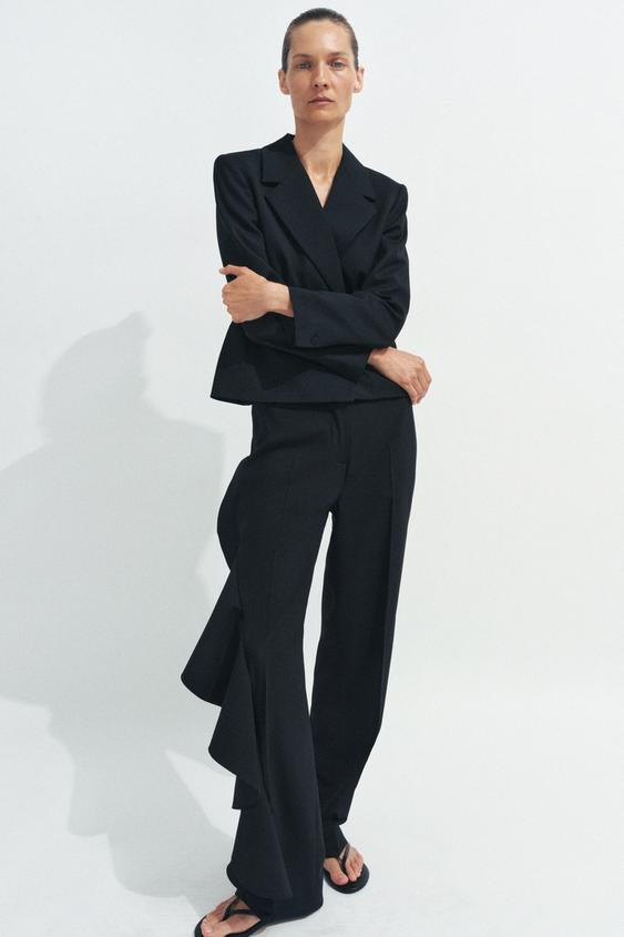 ZW COLLECTION FRILL TROUSERS | Zara UK