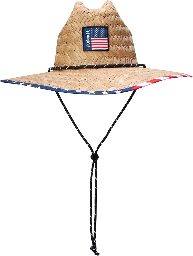 Hurley Men's Straw Hat - Channel Islands Lifeguard Straw Sun Hat | Amazon (US)