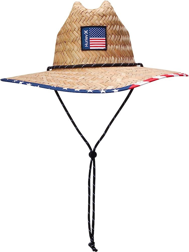 Hurley Men's Straw Hat - Channel Islands Lifeguard Straw Sun Hat | Amazon (US)