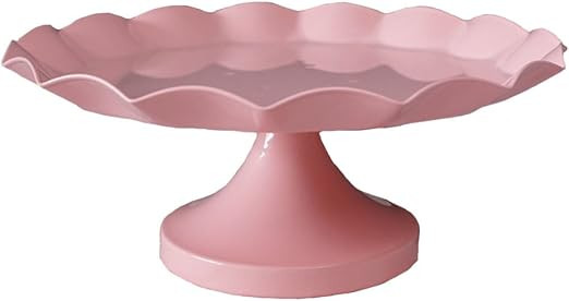 Footed Cake Stand, Botitu 8 inch Birthday Cake Display Pink Cupcake and Cake Holder Round Cake Pl... | Amazon (CA)