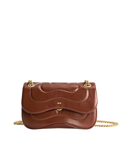 JW PEI Women's Tina Quilted Chain Crossbody - Brown | Amazon (US)