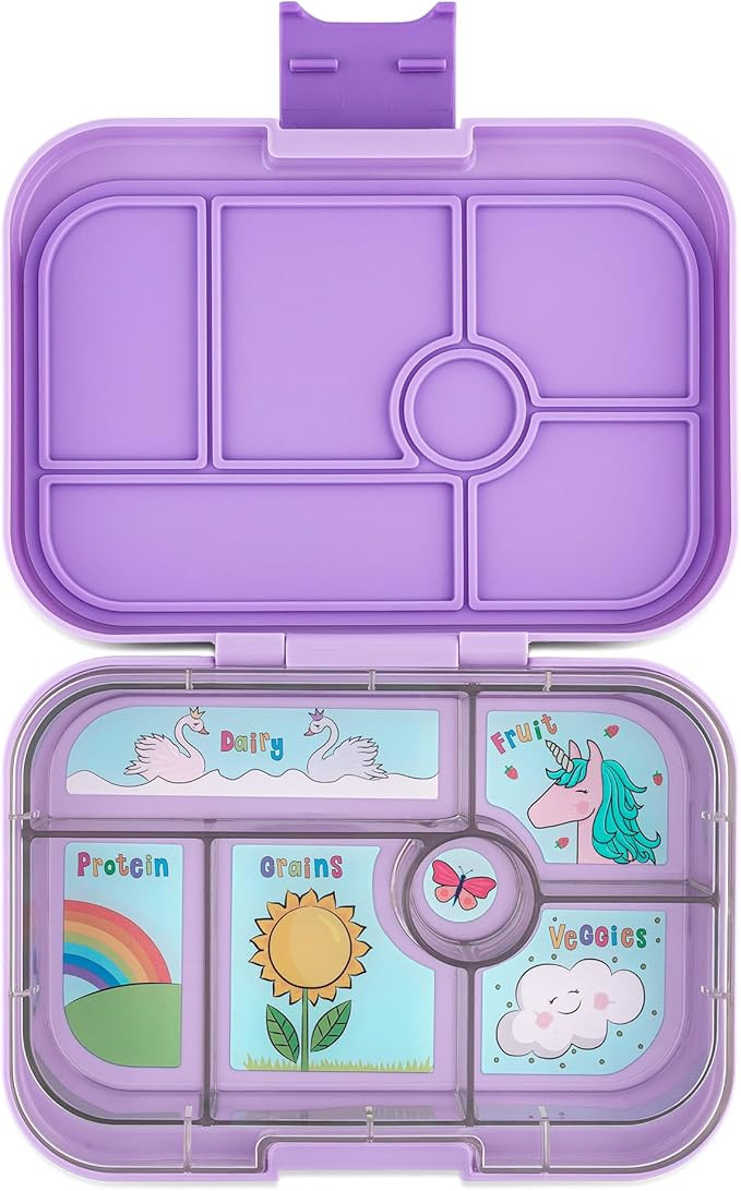 Yumbox Original Leakproof Bento Lunch Box Container for Kids (Lavande Purple Unicorn) | Amazon (US)