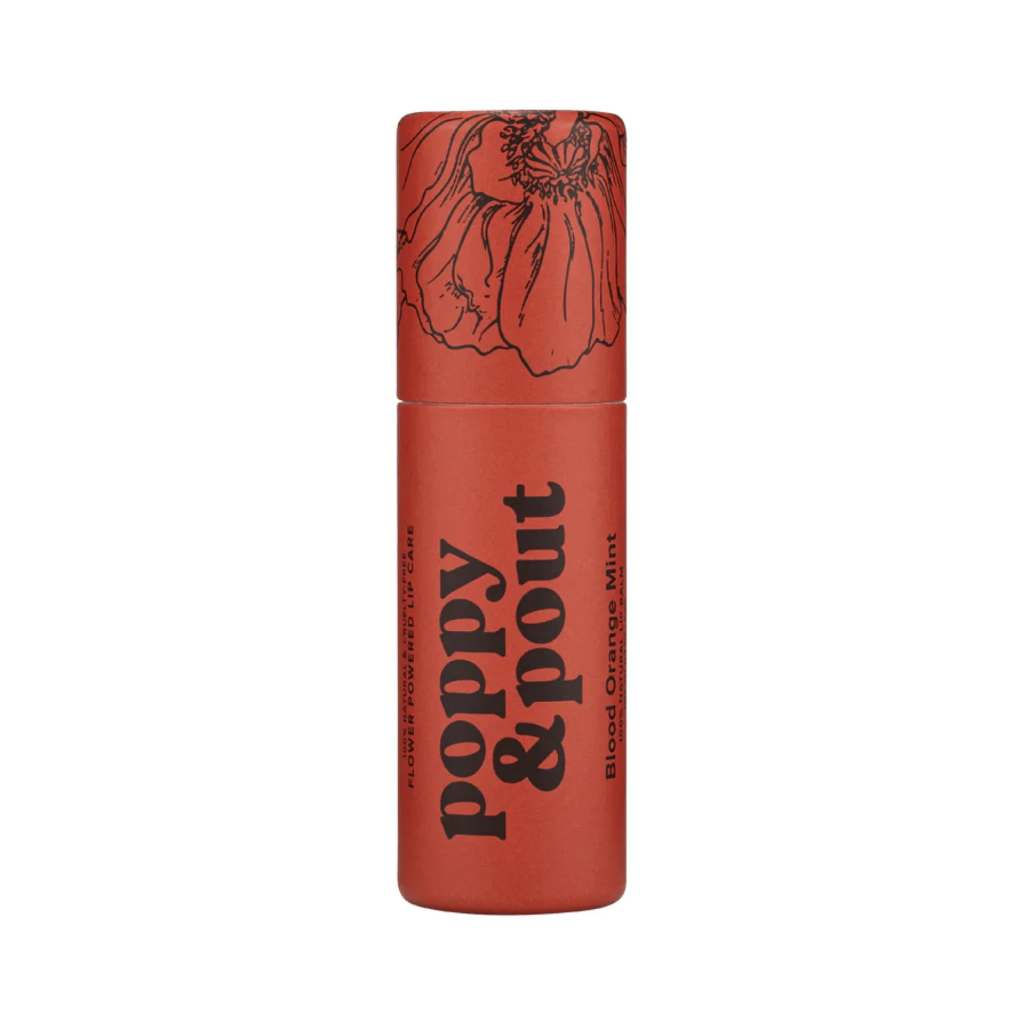 Poppy & Pout Blood Orange Mint Lip Balm (0.3 oz) #10087629 | Smallflower