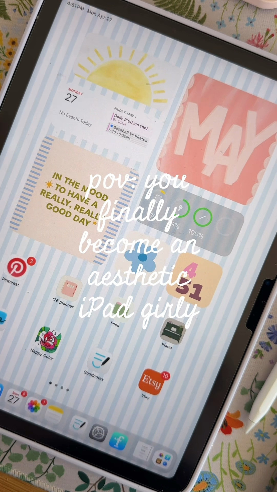 Loving my customized iPad Home Screen and digital planner! Now that it’s pretty it makes me want to stay organized 👏🫶

#LTKmorningroutine #LTKHome #LTKdayinmylife