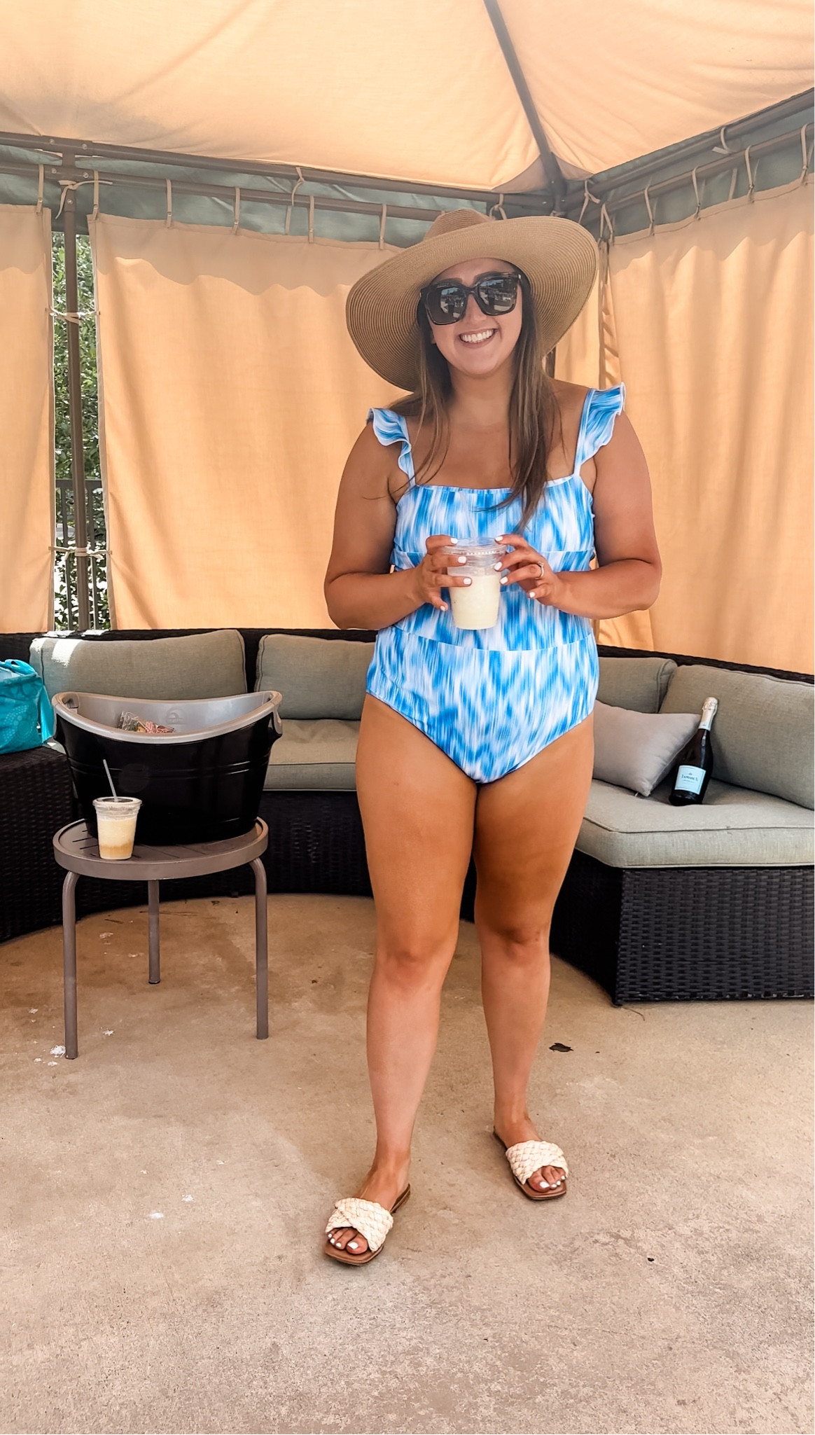 Most flattering swimsuit I own—perfect for a resort or tropical vacation! TTS wearing a 12  

#LTKswim #LTKSeasonal #LTKstyletip