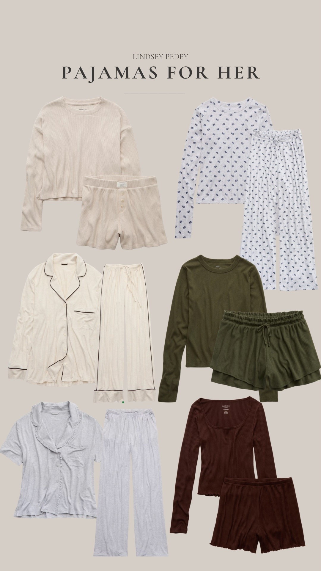 Pajamas for her! AE 30% off 🤍

#LTKHoliday #LTKFindsUnder50 #LTKGiftGuide