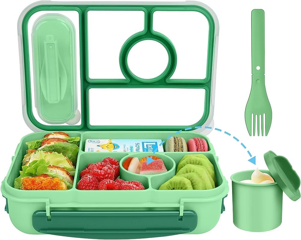 Demiue Lunch Box Kids,Bento Box Adult Lunch Box,Lunch Containers for Adults/Kids/Toddler,5 Compar... | Amazon (US)