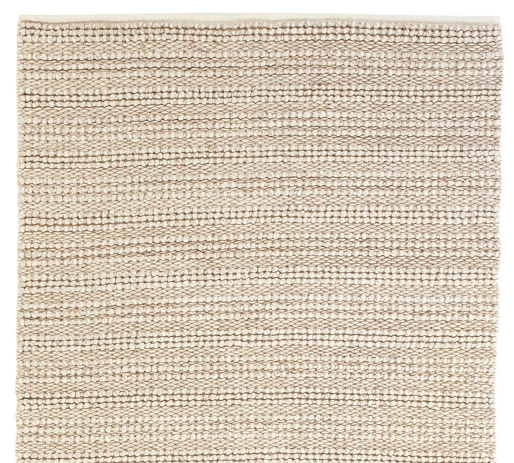 Chunky Ribbed Sweater Wool Rug | Pottery Barn (US)