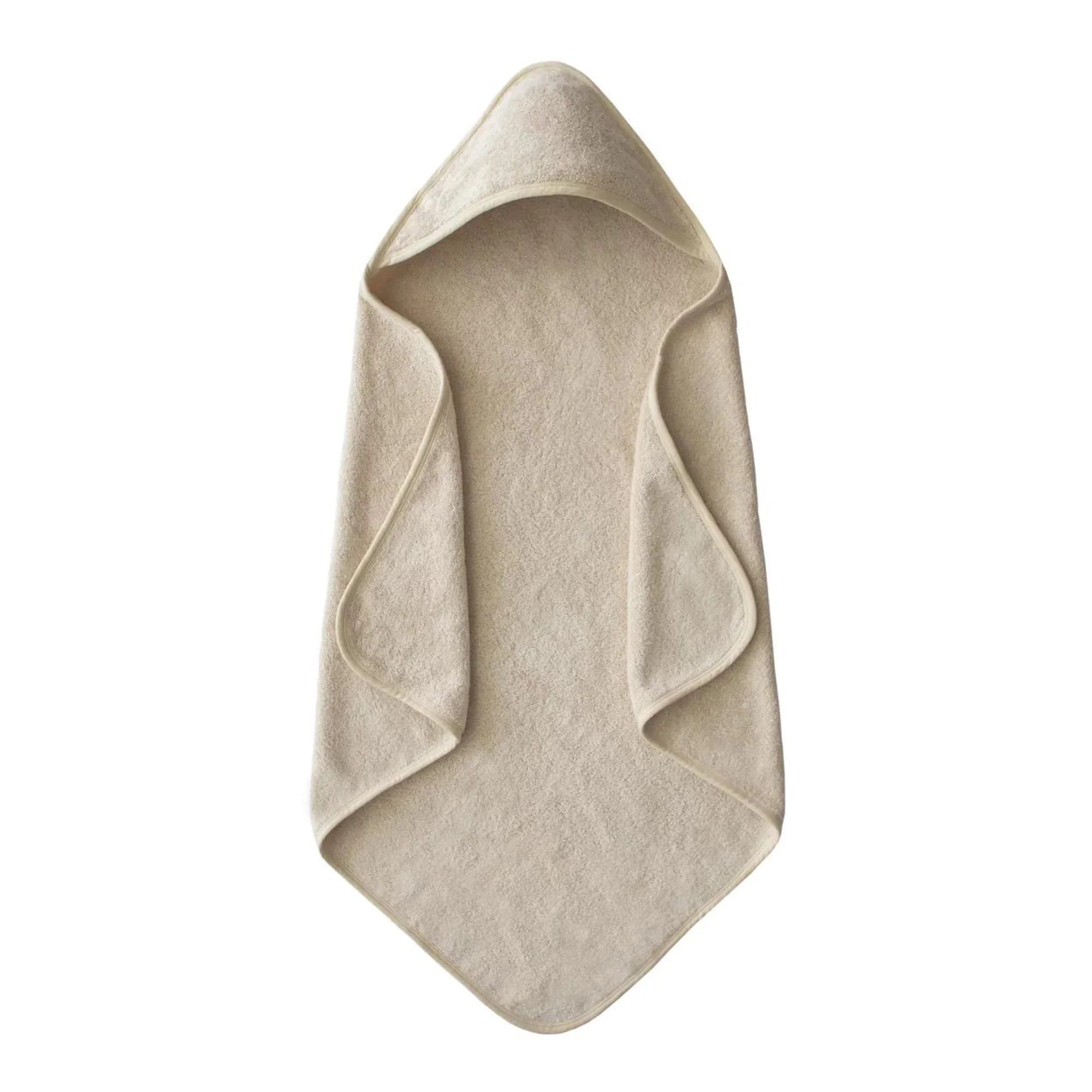 Organic Cotton Baby Hooded Towel, Fog | SpearmintLOVE