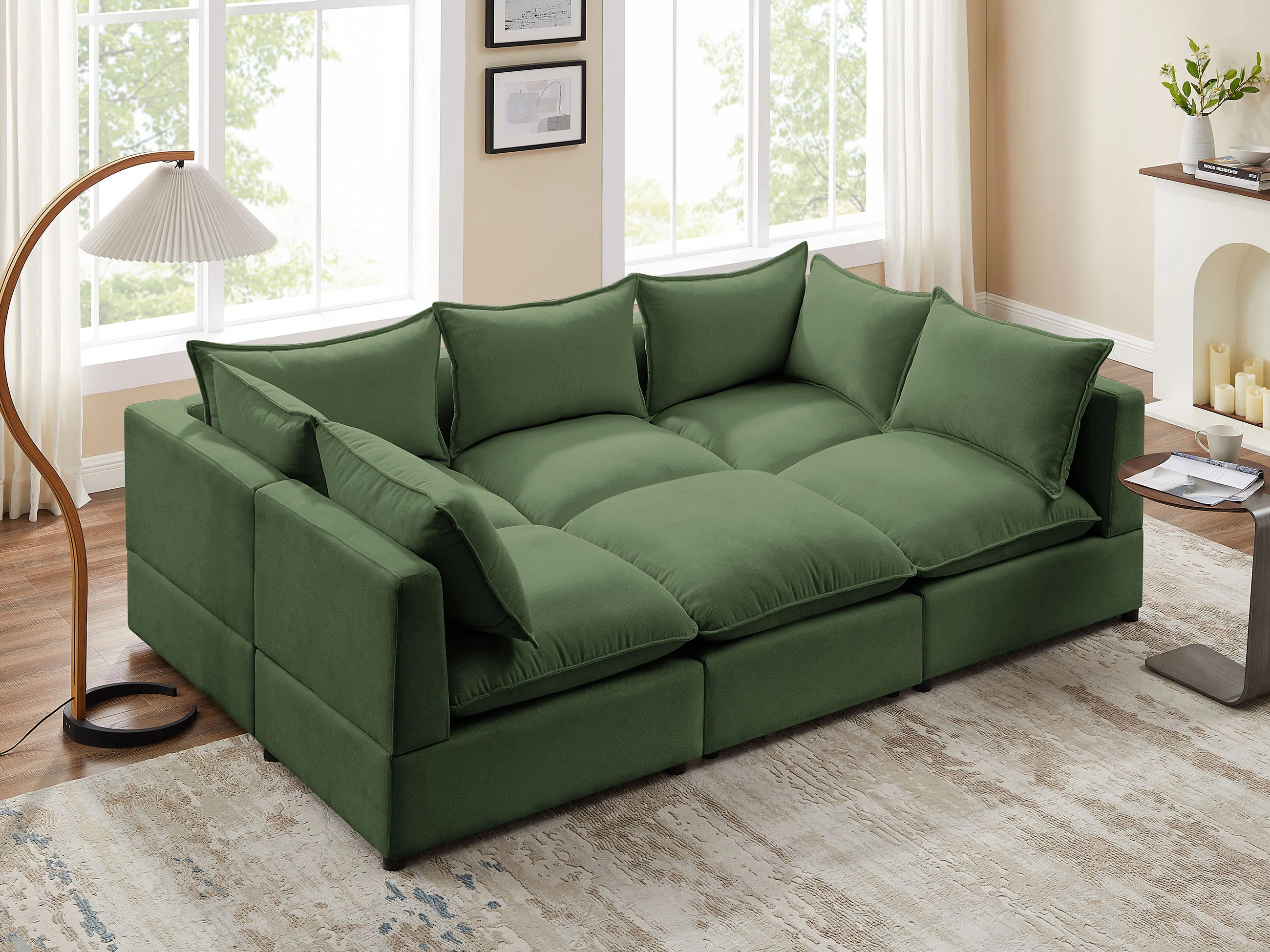 Latitude Run® Yunet 6 - Piece Upholstered Sectional & Reviews | Wayfair | Wayfair North America