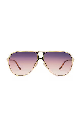 Isabel Marant Aviator Sunglasses in Metallic Gold. | Revolve Clothing (Global)
