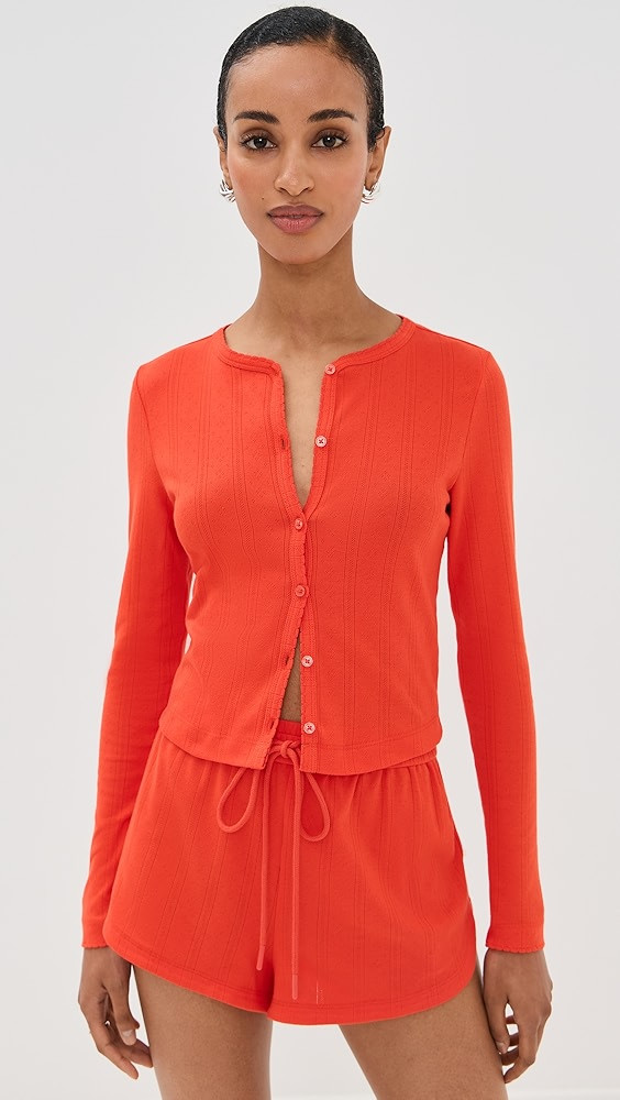 Audrey Pointelle Cardigan | Shopbop