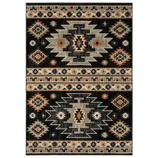 Zadora Multi 6 ft. x 9 ft. Medallion Area Rug | The Home Depot