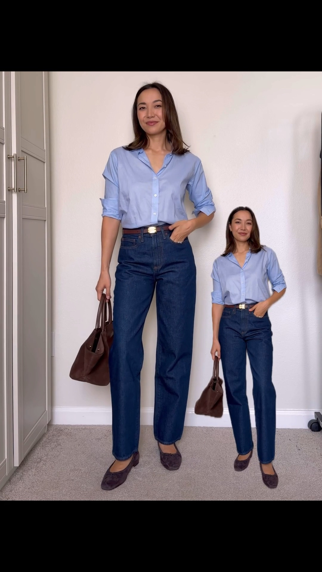 Spring work outfit 

Everlane silky cotton top 
Quince Bella ridgid straight jeans 
Flats - linked to similar style 
Demellier the New York midi purse 
Edited pieces belt 

#LTKootd #LTKWorkwear