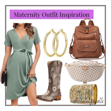 Dress the bump | gold hoops | cowboy boots | crossbody bag | gold bangles 

#LTKbump #LTKitbag #LTKshoecrush