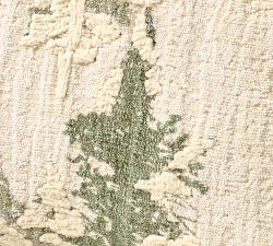 Woods Embroidered Pillow | Pottery Barn (US)