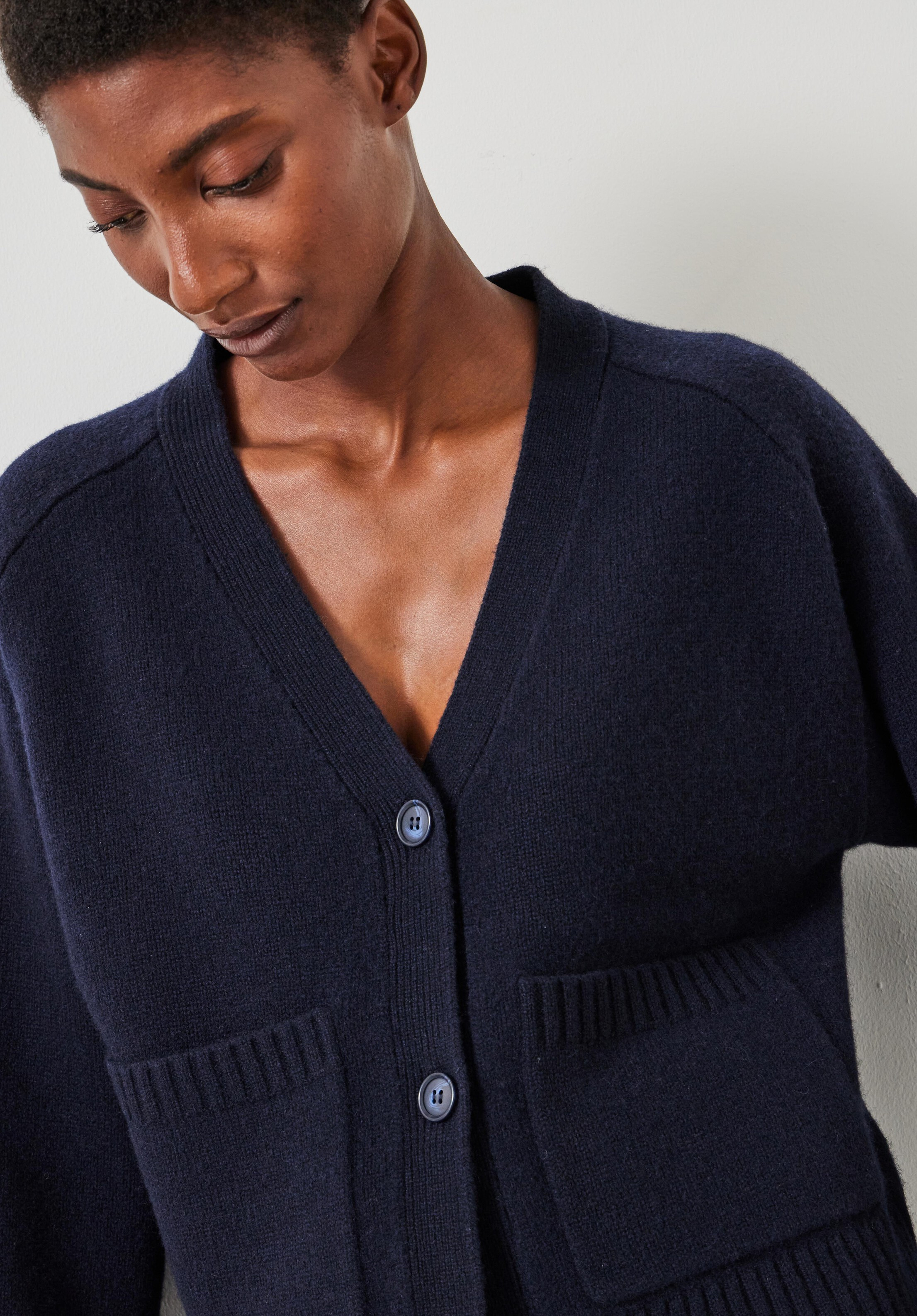 Daisy Merino Wool V Neck Cardigan | Hush UK