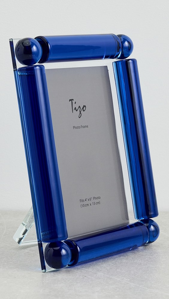 Crystal Glass 4 Corner Ball Blue Frame 4x6 | Shopbop