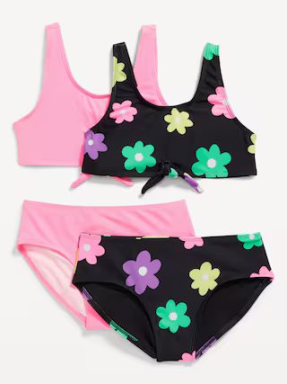 Tie-Front Bikini Swim Set 2-Pack for Girls | Old Navy (US)