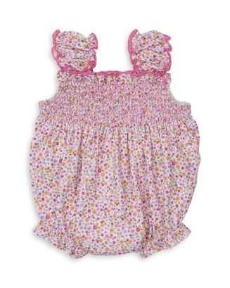 Girls' Floral Print Smocked Bubble Romper - Baby | Bloomingdale's (US)